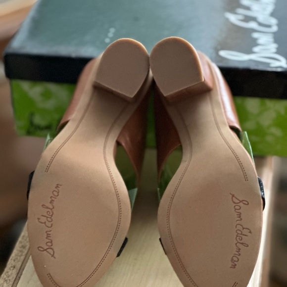 Sam Edelman two toned block heel, size 9 - Picture 4 of 4